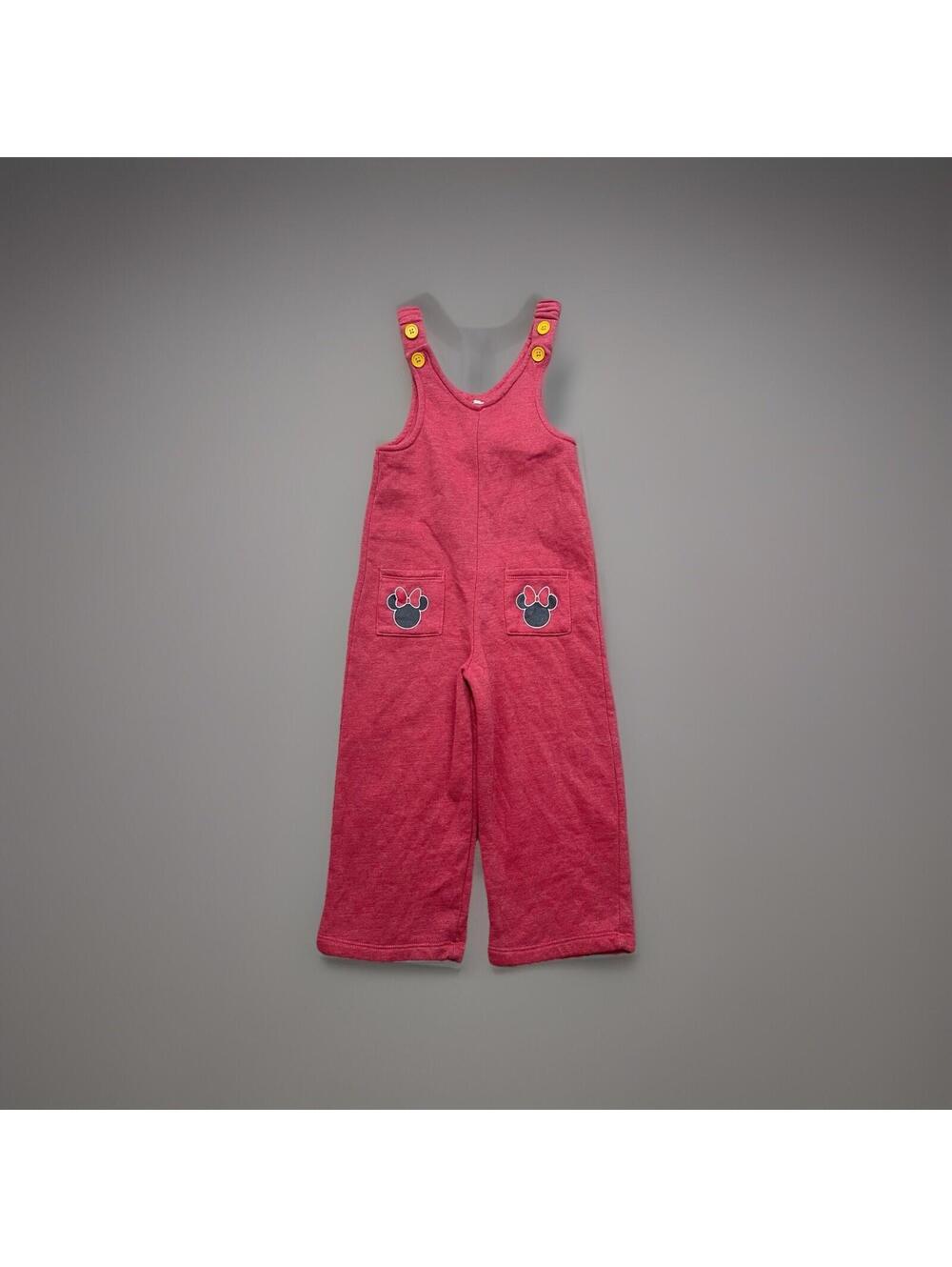 Disney Minnie Mouse Jumpsuit Toddler 4T Chrysanthemum Classic Cotton Blend Comfy